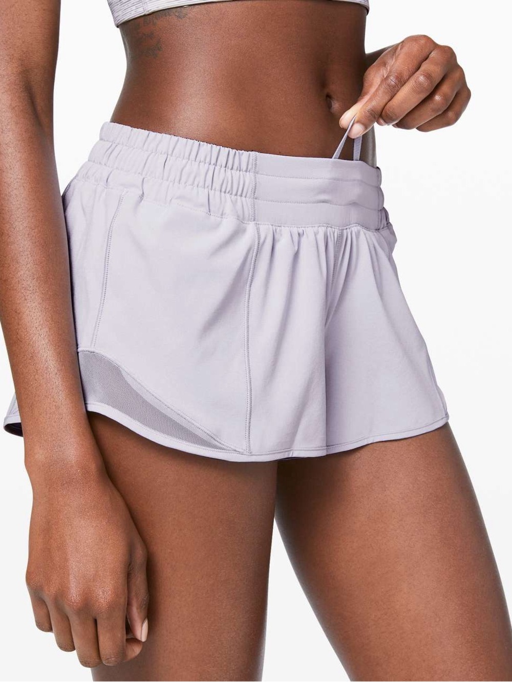 Lululemon Hotty Hot High-Rise Shorts Light Blue Size 2